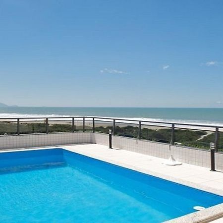 Linda Cobertura Frente Mar Com Piscina Privativa E Pe Na Areia! Appartement Florianópolis Buitenkant foto