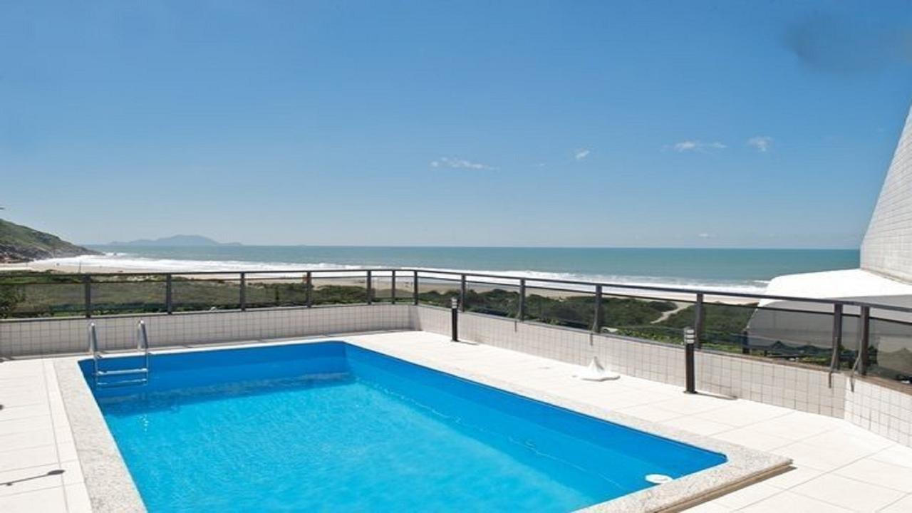 Linda Cobertura Frente Mar Com Piscina Privativa E Pe Na Areia! Appartement Florianópolis Buitenkant foto