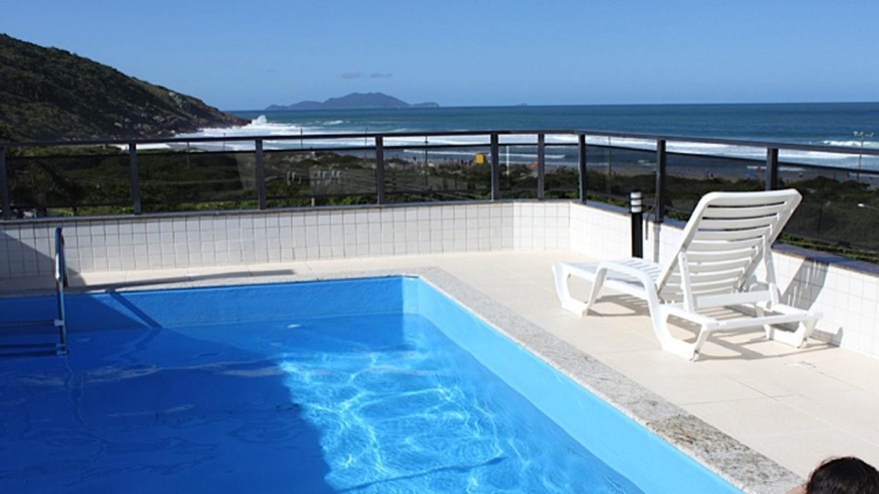 Linda Cobertura Frente Mar Com Piscina Privativa E Pe Na Areia! Appartement Florianópolis Buitenkant foto