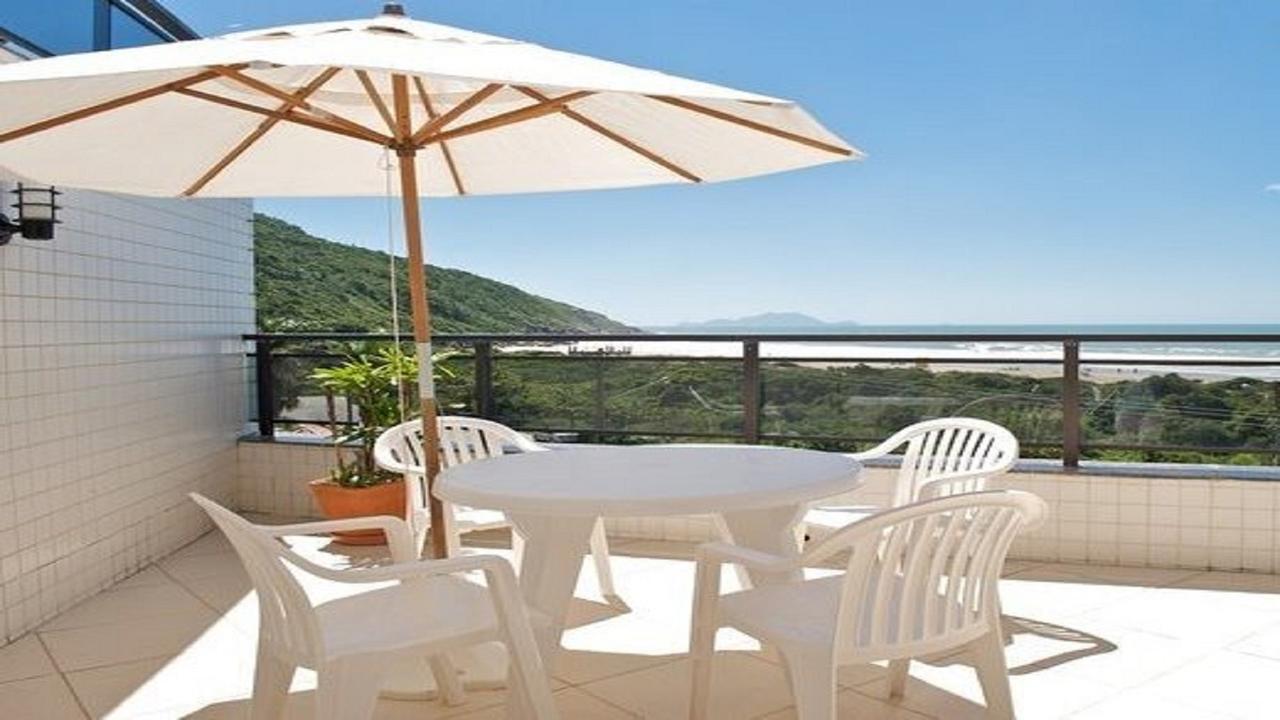 Linda Cobertura Frente Mar Com Piscina Privativa E Pe Na Areia! Appartement Florianópolis Buitenkant foto